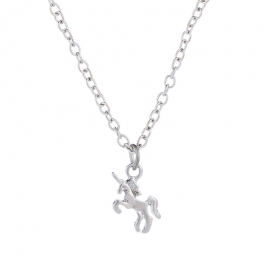 Europe and the united states 2020 new trendy ins cold wind net red temperament pony necklace female clavicle chain jewelry