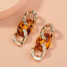 European and american foreign trade hot sale new style net celebrity fashion temperament earrings, chain with diamond temperament, long tassel earrings, women