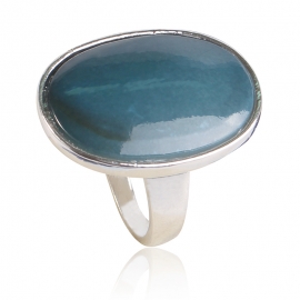 European and american fashion all-match new oval shell ring