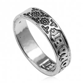 European and american jewelry gold-plated round ring female personality simple yiwu small commodities wholesale letter ring