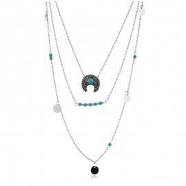 Hot-selling items, personality, fashion, mix and match, star pendant necklace, female trend, wild