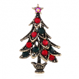 Christmas tree brooch