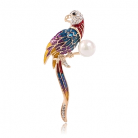 Animal clothing creative cloisonne parrot brooch
