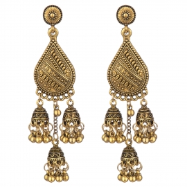 Wishnew earrings drop bell earrings exotic indian ethnic fashion earrings