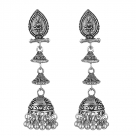 Cross-border aliexpress long bell earrings india exotic ethnic style earrings