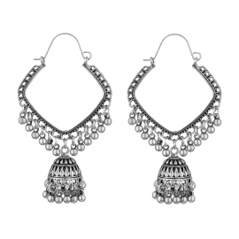 Cross-border square bell earrings indian ethnic style hot selling earrings