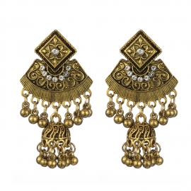 Nepal, europe, america and india fan-shaped diamond earrings exotic classic color earrings