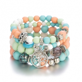 Amazon hot selling hot style european and american trends concise tassel rhinestone pendant temperament multilayer bracelet