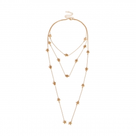 European and american cross-border jewelry star elements personality trendy fashion business items star pendant tassel multilayer necklace