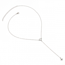 European and american cross-border jewelry, simple and versatile sexy item, alloy diamond-studded mango star deep v clavicle necklace female