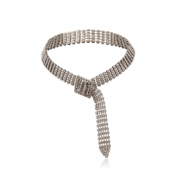 European and american cross-border jewelry, simple temperament, wild element necklace, female personality diamond belt, geometric retro necklace