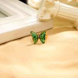 Ring female ins tide niche design butterfly ring fashion index finger ring japan and south korea wild net red jewelry adjustable