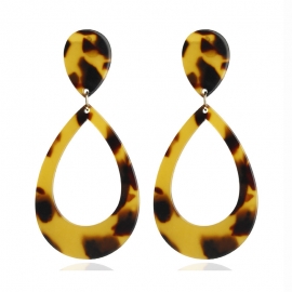 Amazon cross-border hot selling earrings, exaggerated geometric acrylic acetate sheet drop earrings women in europe and america