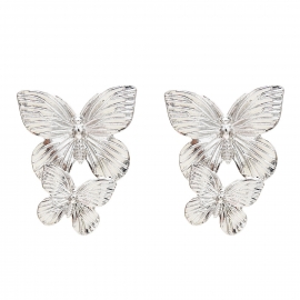 Fashion new butterfly earrings european and american big brand official website same style earrings street fashion earrings wholesale