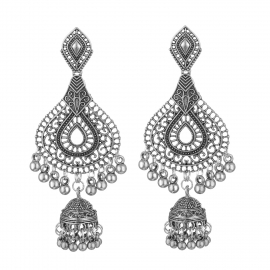 Cross-border e-commerce new fashion bell alloy earrings retro drop earrings bohemian indian style