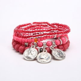 Cross-border foreign trade ethnic style bracelets, pendants, coins, exquisite bracelets, aliexpress  hot-selling bracelets