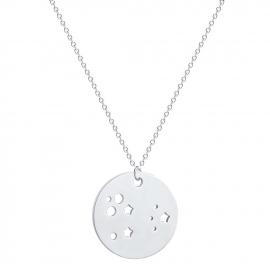 Fashion small fresh classic ladies disc hollow five-pointed star ring pendant necklace