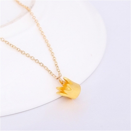 European and american cross-border jewelry ladies crown pendant necklace