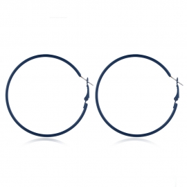 Factory direct sale in europe and america 80s simple and versatile hoop earrings retro trend neon color big hoop earrings