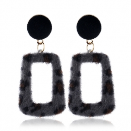 European and american style fashion exaggerated wild simple retro earrings flannel geometric acrylic geometric earrings women