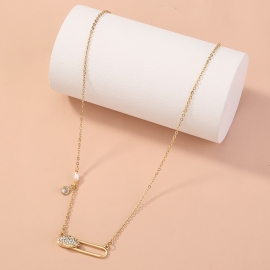 European and american foreign trade jewelry diamond-studded zircon moon necklace star tassel clavicle chain female simple meniscus temperament necklace