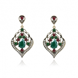 Bohemian earrings exotic water drop earrings diamond earrings womens cross-border e-commerce alloy jewelry