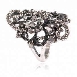 European and american popular jewelry high-end creative temperament ring explosive hollow embossed index finger ring