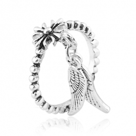 European and american personality fishtail open ring, simple style and fashion adjustable ring