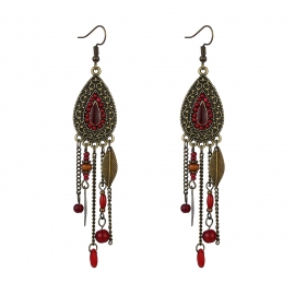 Bohemian earrings retro long tassel earrings jewelry european and american fashion ethnic earrings wholesale