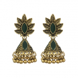 New bohemian empty bell tassel earrings dance performance earrings