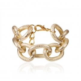 European and american cross-border jewelry, personality punk geometric irregular jewelry women, exaggerated hemp surface cross chain bracelet