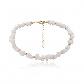 European and american cross-border jewelry, shanghai style all-match popular beaded necklace for women, simple handmade beaded clavicle necklace