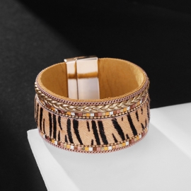 Horsehair bracelet jewelry european and american leopard print horsehair bracelet bohemian braided broad edge boutique bracelet