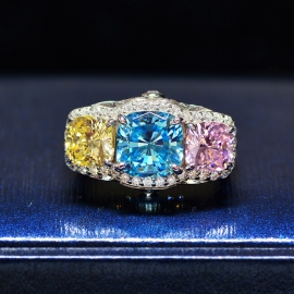 Elegant high quality fashion zircon s925 silver ring