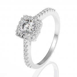Elegant high quality fashion zircon s925 silver ring