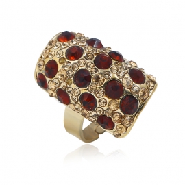 European and american accessories alloy photo box round glass explosive ring adjustable resin ring female hand ornament