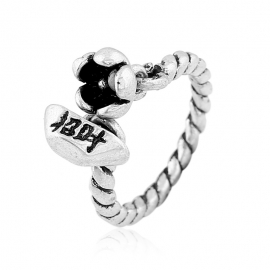 Personalized open letter ring simple style fashion big brand adjustable ring