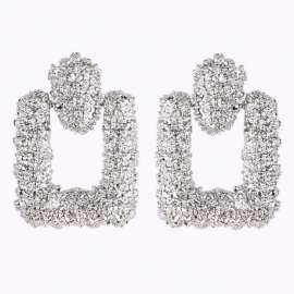 Aliexpress wish hot-selling alloy geometric earrings in europe and america yiwu mixed batch earrings