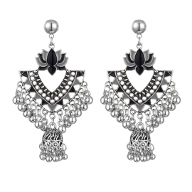 Classical ethnic earrings nepalese triangle hollow oil dripping exotic style creative fashion earrings