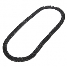 Hiphop hip hop 4 rows diamond alloy necklace mens european and american necklaces amazon best selling jewelry wholesale