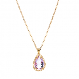 The new simple and elegant all-match single-layer necklace natural freshwater rice bead pendant with pull buckle personalized design necklace