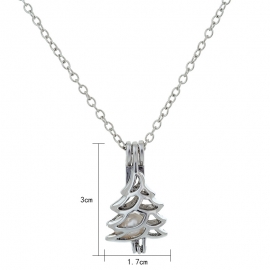 Christmas hot-selling hot-selling alloy diy christmas tree natural freshwater oyster pearl necklace accessories