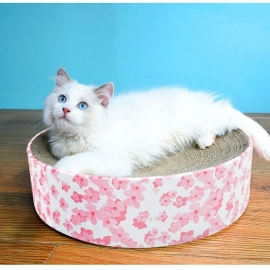 Cat scratch board round cat toy extra-large corrugated claw