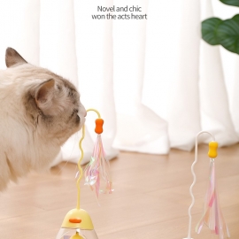 Duck floating tumbler online celebrity cat with toy tassel not falling ball cat toy