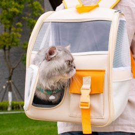 Preppy cat bag transparent cat bag for going out