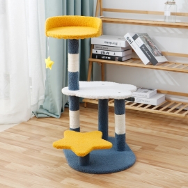Moon combination three layer five column starry cat climbing frame cat fun nest