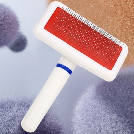Cat cleaning products white bag stainless steel needle comb