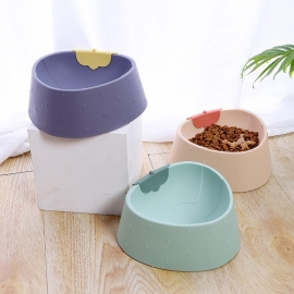 Ins wind strawberry grain pet bowl anti upsetting cat food bowl
