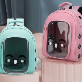 Transparent pet backpack breathable wear small dog backpack
