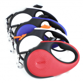 Patented 360 tangle-free heavy duty retractable dog leash with anti-slip handle